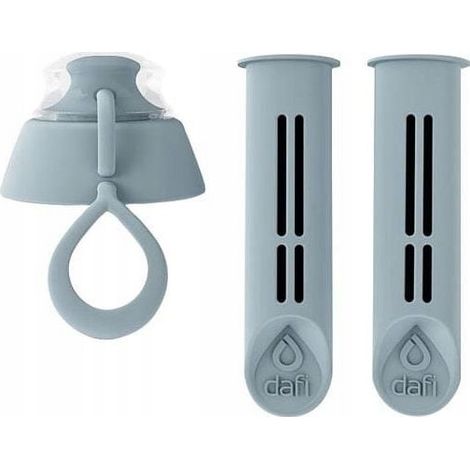 Filtro insertable para botella Dafi, gris, 2 unidades + tapa