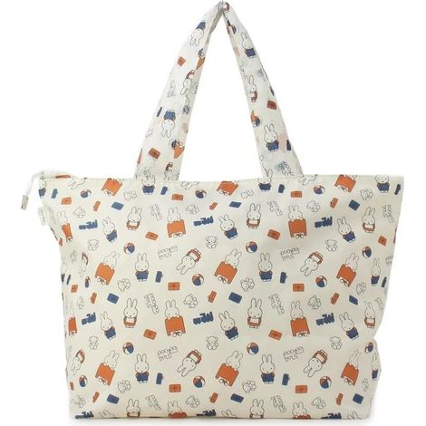 Sac cabas pliable grande capacité à imprimé lapin de dessin animé japonais