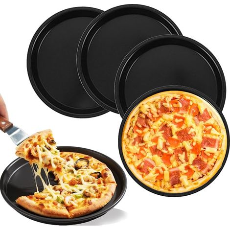 Round Pizza Tins Steel Black (1/5)