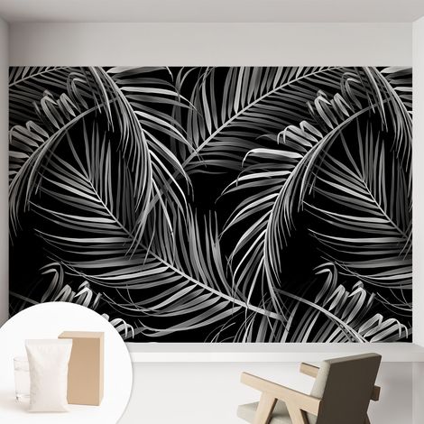 Papier peint intissé avec imprimé pour décoration intérieure pour rénovation a motif - Colle incluse gratuite Motif exotique 152x104 cm (1/5)