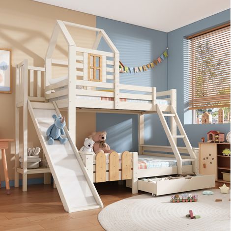 struttura letto 90x200 140x200 con scivolo casetta OKMYHOME (1/5)