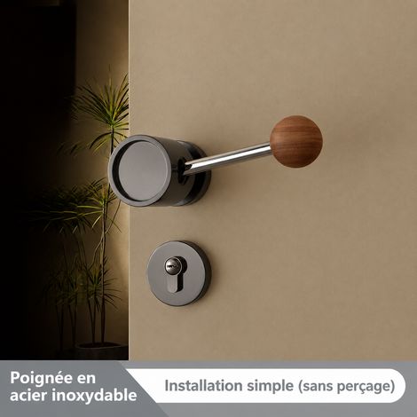 Corps de serrure magnétique silencieux seul Yuandundun gris acier pour porte bois 35-45 mm, 26 × 19,5 × 6,7 cm, 1,85 kg – Livraison gratuite