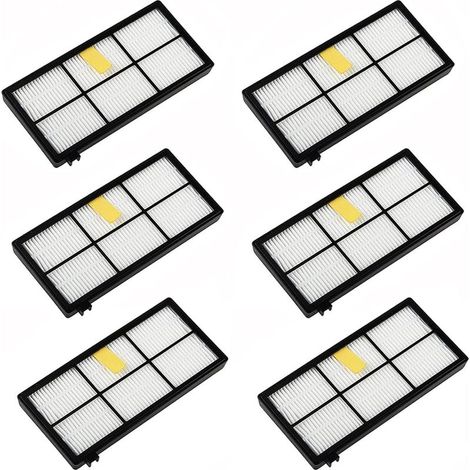6er-Pack Ersatzfilter für Roomba Staubsauger der Serien 800, 900, 850, 860, 861, 866, 870, 880, 890, 900, 960, 980, 981, 985 (1/5)