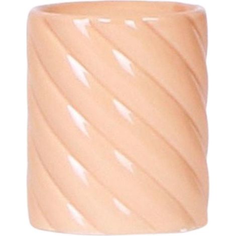Cache-pot Décoratif Candy en Céramique Ronde pour Orchidées et Plantes, Pêche, Ø 6 cm - PANGIVO (1/5)