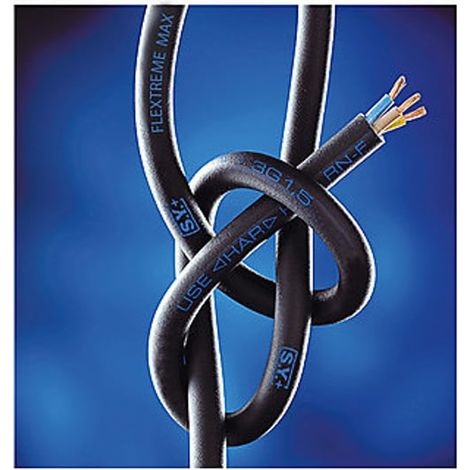 Câble électrique FLEXTREME H07RN-F - Nombre de conducteurs / fils : 4 - Section : 1,5 mm² - Couleur de gaine : noir - Longueur : 50 m - Type de conditionnement : couronne - PRYSMIAN GROUP