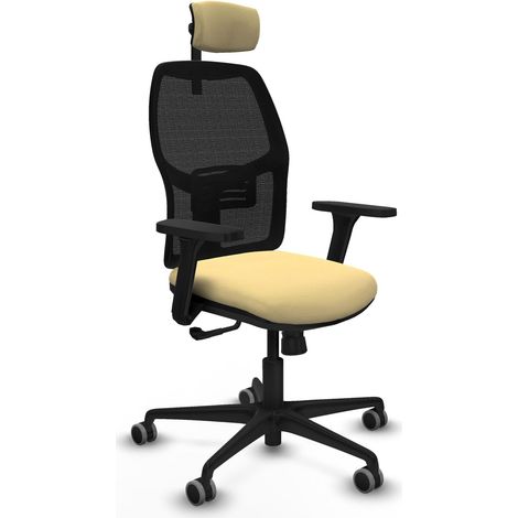 Sedia da ufficio piqueras y crespo Alfera crema similpelle (1/2)