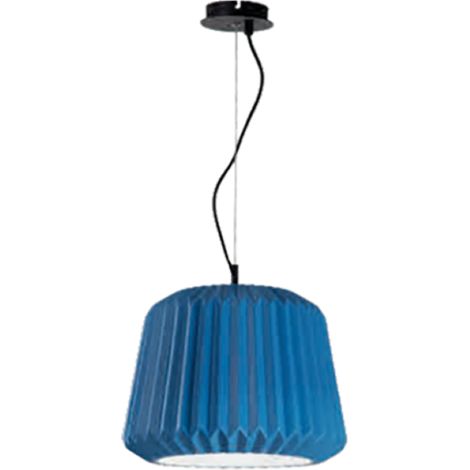 Lampada a sospensione PLUMCAKE in ceramica D35 cm BLU (1/2)