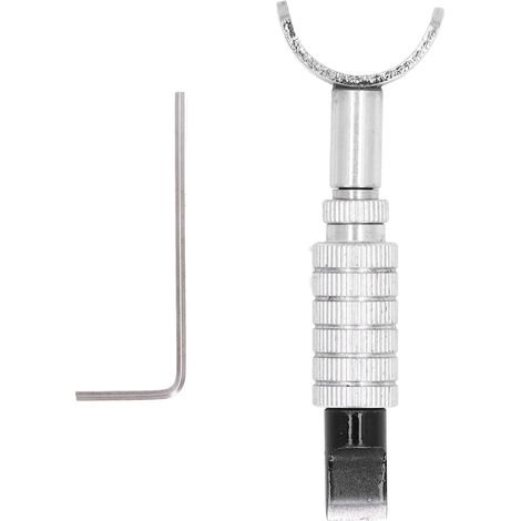 Couteau rotatif en cuir réglable 0-15 mm pour gravure artisanale - outil de coupe pivotant pour maroquinerie (1/5)
