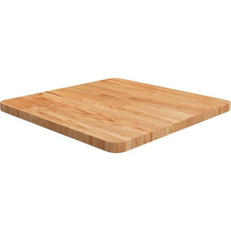 Tablero de mesa cuadrada madera roble marrón claro 50x50x2,5 cm