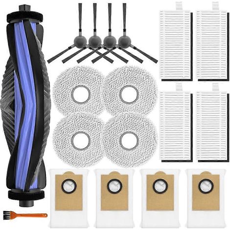 Pièces de rechange accessoires pour Lefant M3 aspirateur robot Rouleau brosse latérale sacs à poussière filtre HEPA patins de lavage (1/5)