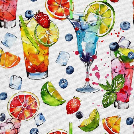 Outdoor-Dekostoffe Oxford - Motiv Cocktail DX8466 (1/5)