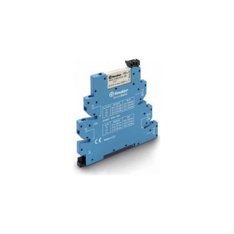 Módulo de acoplamiento de relé 62mm MasterBASIC1P 6A 220-240VAC Contactos AgNi Terminales de tornillo Montaje en carril DIN de 35mm 39.11.8.230.0060