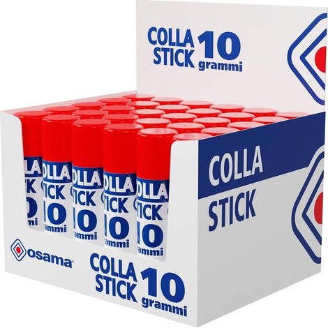 Colle Forte Stick Extra Adhésive, 30 Bâtons, 10 gr - Set Colles sans Solvants pour Papeterie Bureau et Fourniture Scolaire - Résistante et sans Grumeaux sur Papier et Carton, Sûre pour Enfants (1/5)