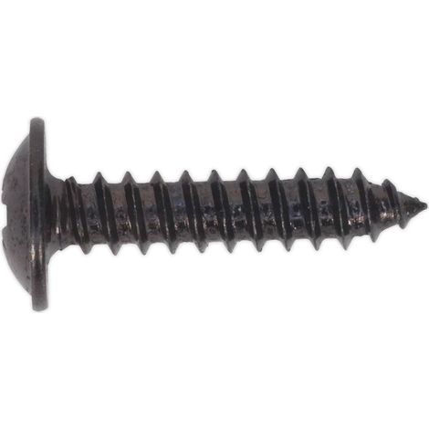 Sealey Self-Tapping Screw 4.2 x 19mm Flanged Head Black Pozi Pack of 100 BST4219