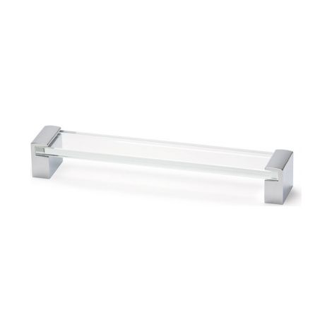Ouvre&Déco – Poignée de meuble en zamak et plastique transparent – Entraxe 320 mm – Largeur 335 mm – Hauteur 35 mm – Épaisseur 30 mm