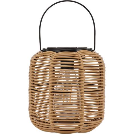 Lanterne solaire suspendue d'extérieur en tungstène, imperméable, décorative, en rotin, pour Table, Patio, jardin, cour, porche (1/5)