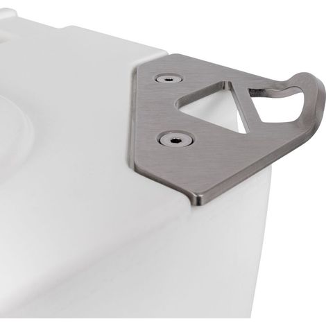 Petromax Schlossplatte mit Flaschenöffner aus Edelstahl für Petromax Kühlboxen kx25 kx50 kx75