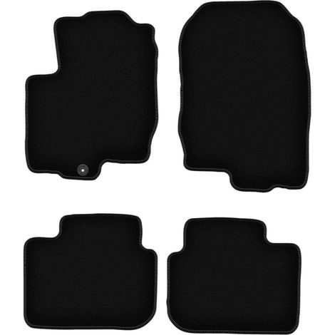 Schwarze Velours-Fußmatten (BASIC) für: Mitsubishi Colt VI Z30 Schrägheck (2004-2008) (1/5)