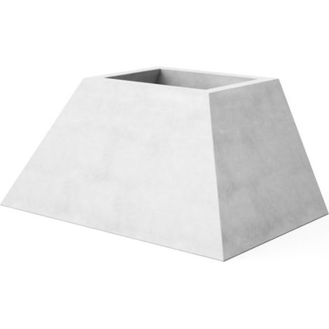 Grauer Kamin für Einbaugrill 107x70x50 cm Luftturbine für Rauchabzug (1/5)