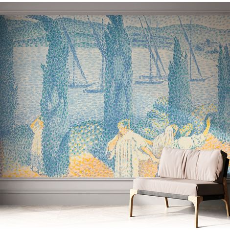 Fotomurale adesivo stickers - murali decorativo - soggiorno moderno - effetto realistico - Giornata pigra 312x219 cm (1/5)