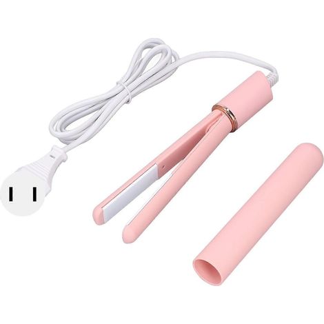Mini fer à friser à chauffe rapide, lisseur et fer à friser multifonctionnel 2 en 1, idéal pour les voyages, prise américaine 110 V YMMR (1/5)