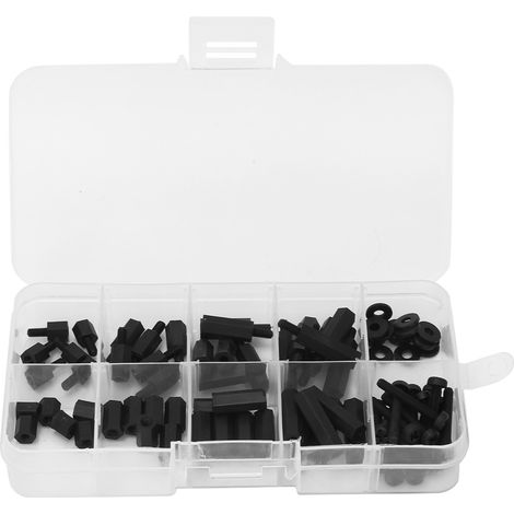 Entretoises Hexagonales En Nylon Vis À Tête Cruciforme Kit Assorti M3 Pour Électronique Bricolage Maintenance 88 Pièces (1/5)