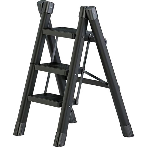 Échelle pliante, large pédale, capacité de charge de 120 kg, 3 étapes (1/2)