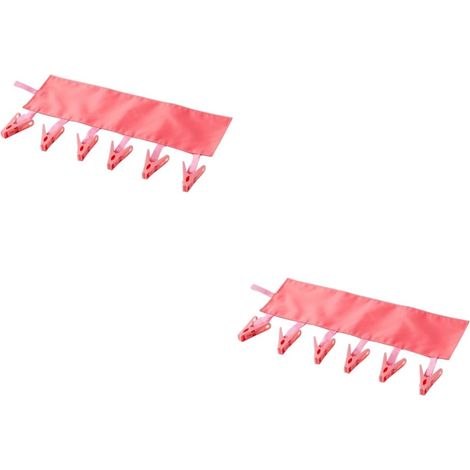 Lot de 2 étendoirs à linge pliables et suspendus, avec cintres en forme de pastèque, pour salle de bain.