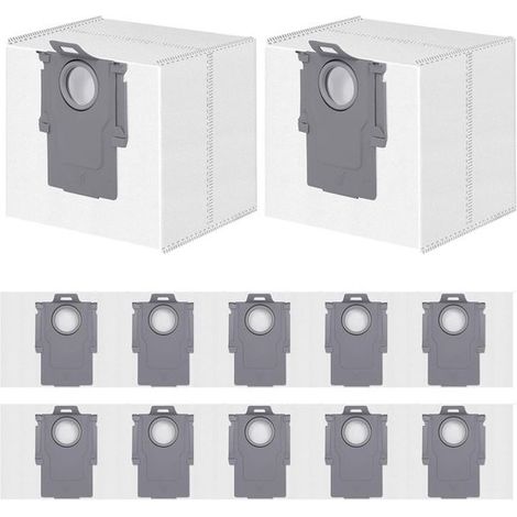 12 sacchetti per la polvere compatibili con gli aspirapolvere Roborock Q10 S5+/X5+ e Q7 L5+ (1/4)