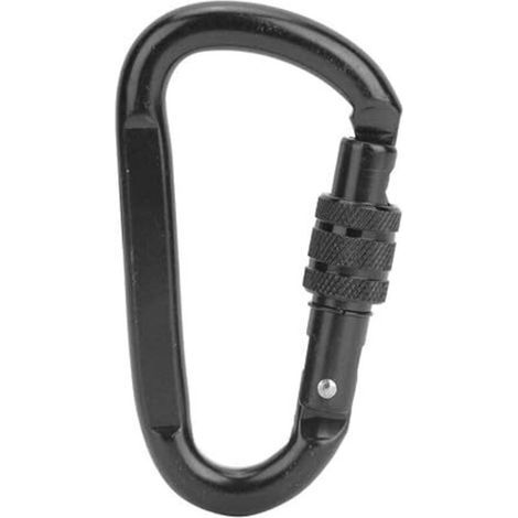 Karabiner – Kohlenstoffstahl – 30 kN – Für Klettern, Bergsteigen und Höhlenforschung – 1 Stück (1/5)