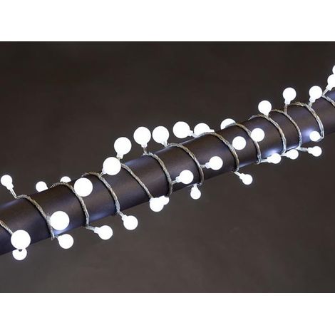 Aura Led - 6 M - 90 Bolas - Blanco - Cable Transparente - Modulador - 24 V