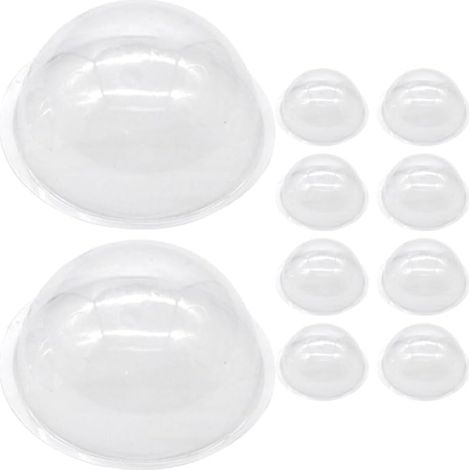 Cloches Transparentes Plastique pour Boules à Neige Décoratives et Créations Manuelles Cloches à Remplir pour Centre de Table de Mariage