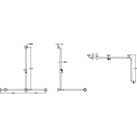 Villeroy & Boch 92173168 Barre de douche ViCare FONCTION 921731