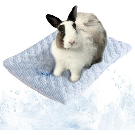 Tapis Rafraichissant Lapin, 41x30cm Plaque Rafraichissante Lapin, Tapis Fraicheur Lapins, Couverture Rafraichissante, Coussin pour Lapins, Cochon d'Inde, Chinchilla, Hamster et Petits Animaux (1/5)