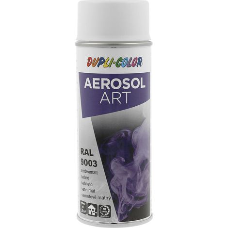 Dupli Color Aerosol Art Lackspray Graffiti Dose - wetterfest, lichtecht und UV-beständig - Graffiti-Spray 400ml, signalweiß seidenmatt RAL 9003
