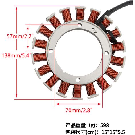 Magneto stator coil 136-7876 2P77F ZS5000 ZS4200T SW4200 lawnmower (1/4)