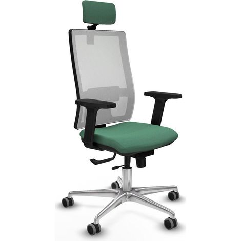 piqueras-y-crespo Horna Traslack chaise bureau vert émeraude (1/3)