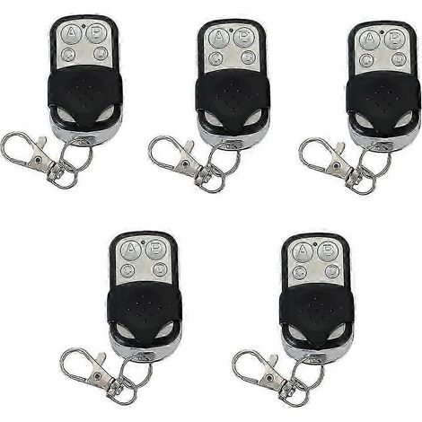 Télécommande 433 MHz pour portail, porte de garage, ouvre-porte électronique, duplicateur de télécommande, apprentissage de code, clé de voiture - Lot de 5 (unité) WHBYV (1/4)