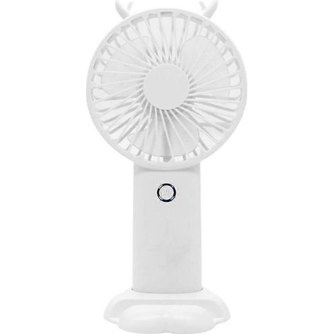 Ventilateur portable silencieux, mini ventilateur rechargeable USB avec 5 vitesses et écran LCD (1/4)