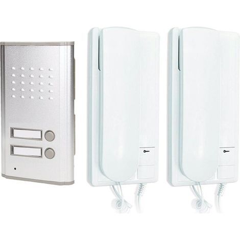 KIT INTERPHONE EXTERIEUR DUPLEX AVEC BOUTON D'OUVERTURE DE PORTAIL (1/4)