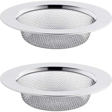 2er-Set Edelstahl-Spülbeckensiebe, 11,5 cm Abflusssieb, Spülbeckensieb, Spülbeckenabflusssieb, Küchenspülbeckensieb (1/4)