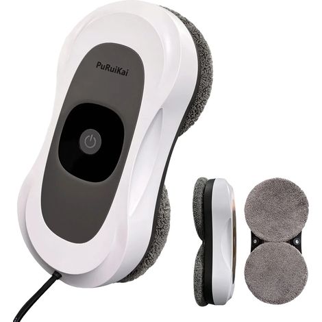 Robot limpiacristales, motor sin escobillas, funciones de seguridad inteligentes, gris oscuro. (1/2)