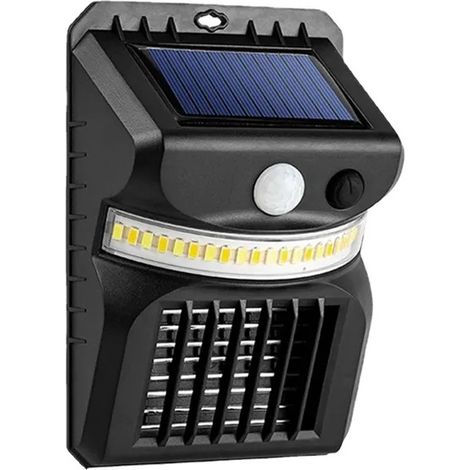 Lampe solaire Jardin,Applique Solaire Anti-moustique Extérieure avec 3 modes Détecteur de Movement Etanche IPX 65 (1/4)