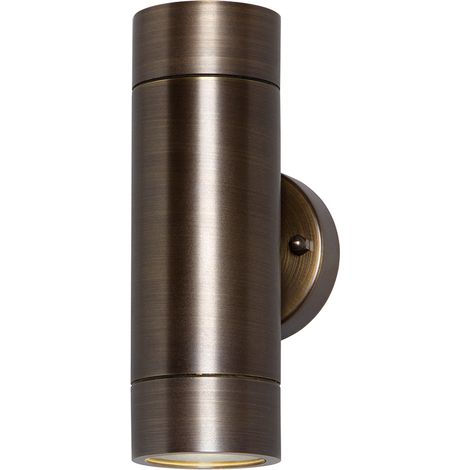Litecraft Talon Wall Light Outdoor Up & Down IP54 Fitting - Antique Bronze (1/5)