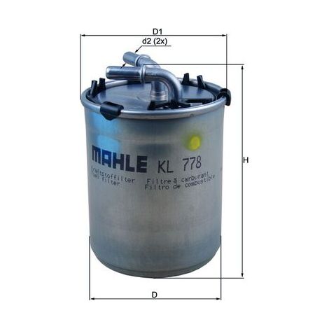 Kraftstofffilter KL778 Knecht (1/2)