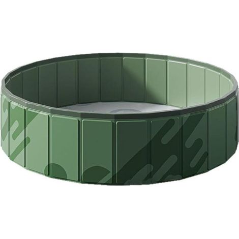 Piscine pliable pour chiens et chats - Baignoire antidérapante avec planche rigide pour chiots et petits animaux (1/5)