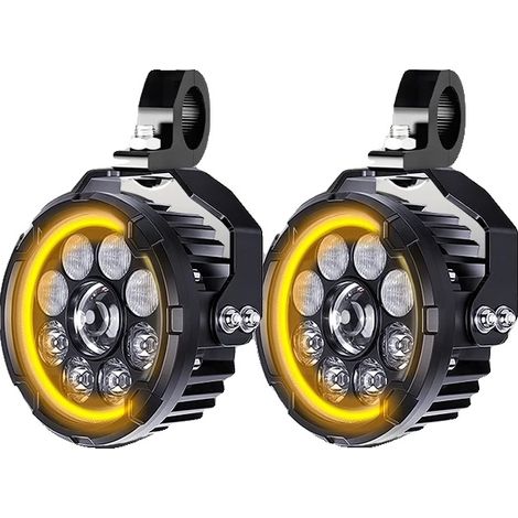 Projecteur, Lumières LED Brillantes, Installation Facile, Seulement Amber DRL (1/2)