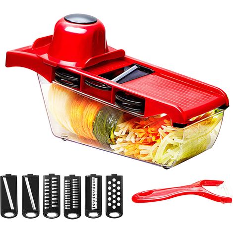 Hachoir à légumes 6 en 1 multifonction avec éplucheur intégré (1/5)