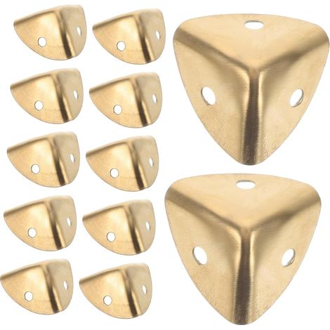 12 protections d'angle en acier inoxydable, équerres pré-percées (1/5)
