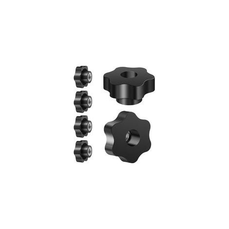 6 Pièces Ecrou à PoignéE En éToile M12 50mm ExtéRieur DiamèTre Molette Papillon Vis Moletés Filetage Moleté Bouton De Serrage Pour Machines, Machines-Outils, Appareils De Fitne, Meubles